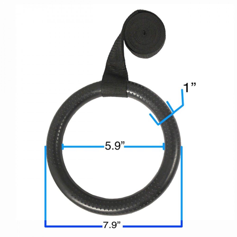 Scratch and Dent - Gymnastic Rings with Straps - FINAL SALE - view 2