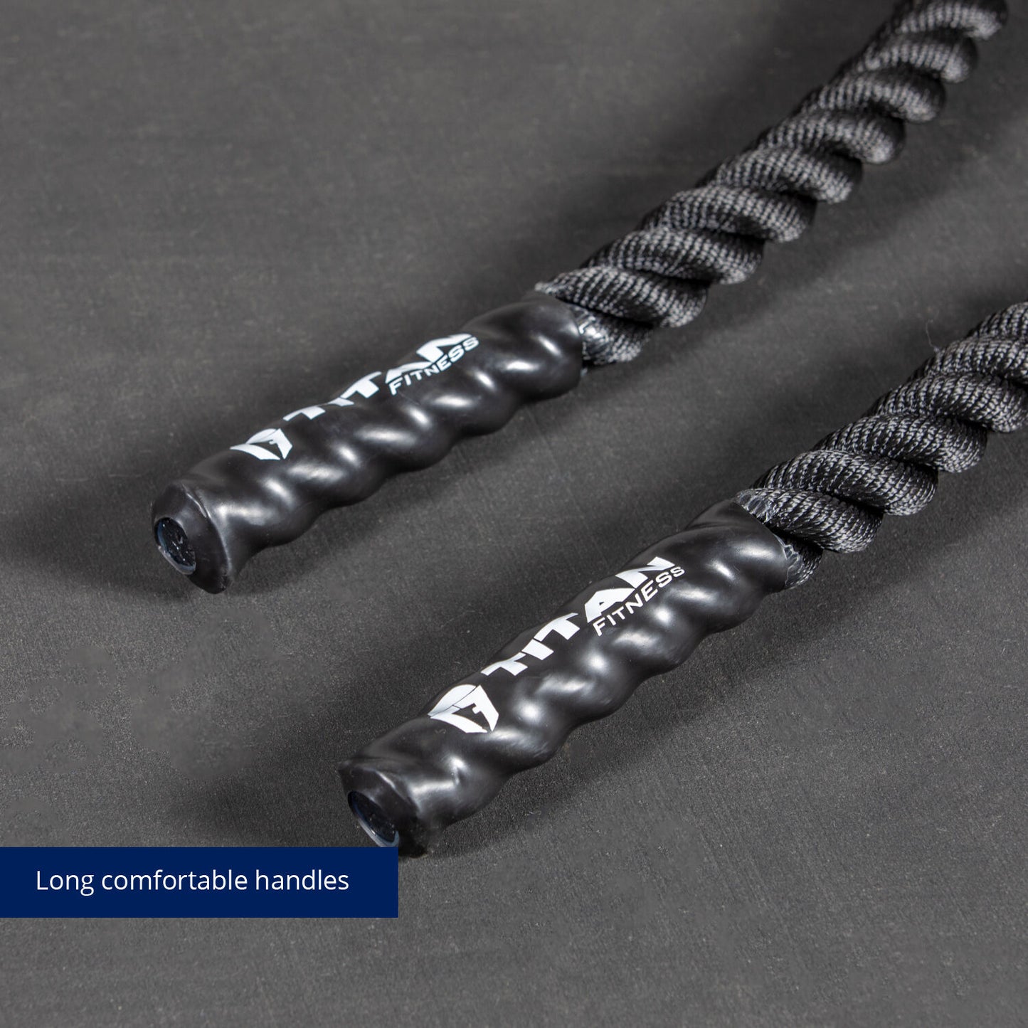 Scratch and Dent - 40' x 1.5" Battle Rope Black Poly Dacron - FINAL SALE - view 5
