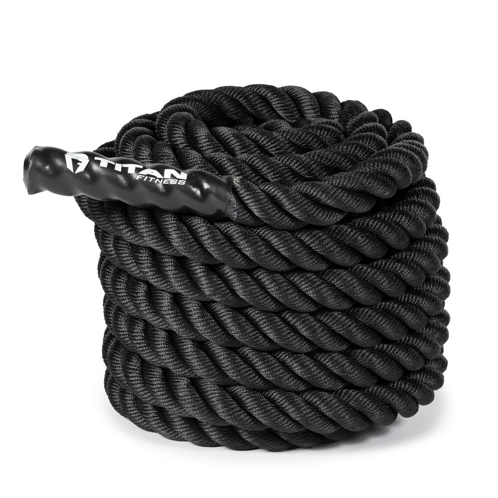 Black Poly Dacron Battle Ropes - Battle Rope Length: 40 FT - Battle Rope Thickness: 1.5" | 40 FT / 1.5" - view 9
