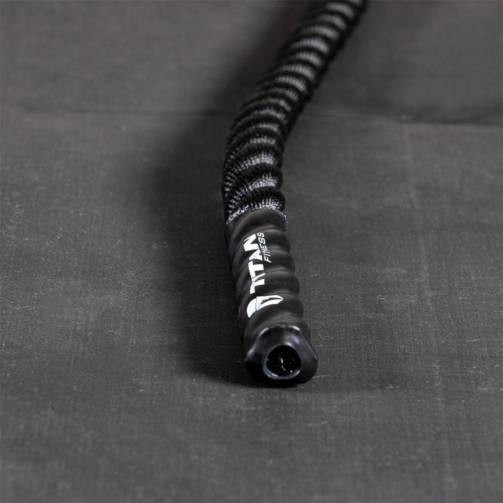 Black Poly Dacron Battle Ropes - Battle Rope Length: 40 FT - Battle Rope Thickness: 1.5" | 40 FT / 1.5" - view 14