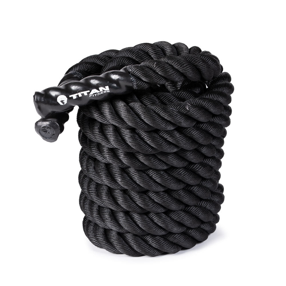 Black Poly Dacron Battle Ropes - Battle Rope Length: 30 FT - Battle Rope Thickness: 2" | 30 FT / 2" - view 25