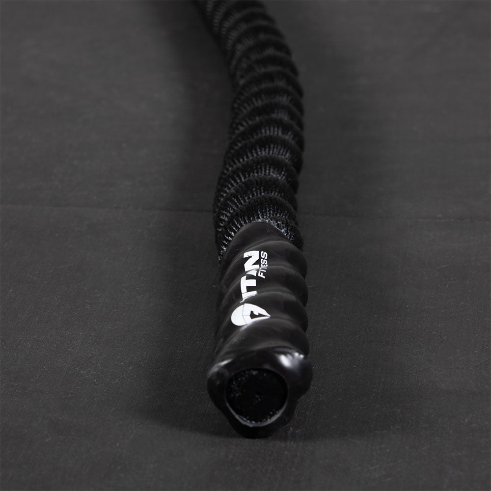 Black Poly Dacron Battle Ropes - Battle Rope Length: 30 FT - Battle Rope Thickness: 2" | 30 FT / 2" - view 30