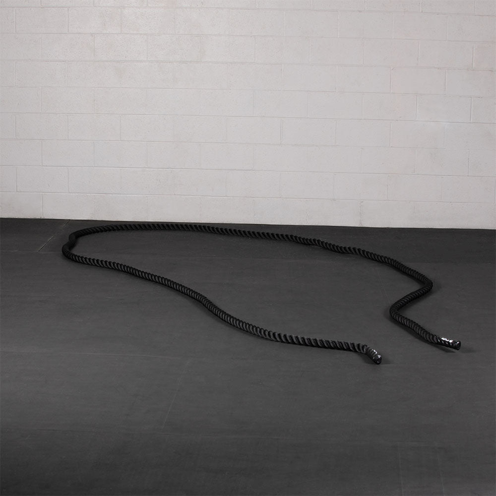 Black Poly Dacron Battle Ropes - Battle Rope Length: 50 FT - Battle Rope Thickness: 2" | 50 FT / 2"