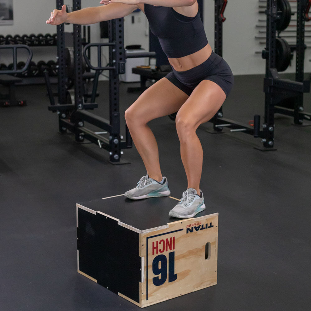 3-in-1 Wooden Plyo Box | Medium (16 x 20 x 24)
