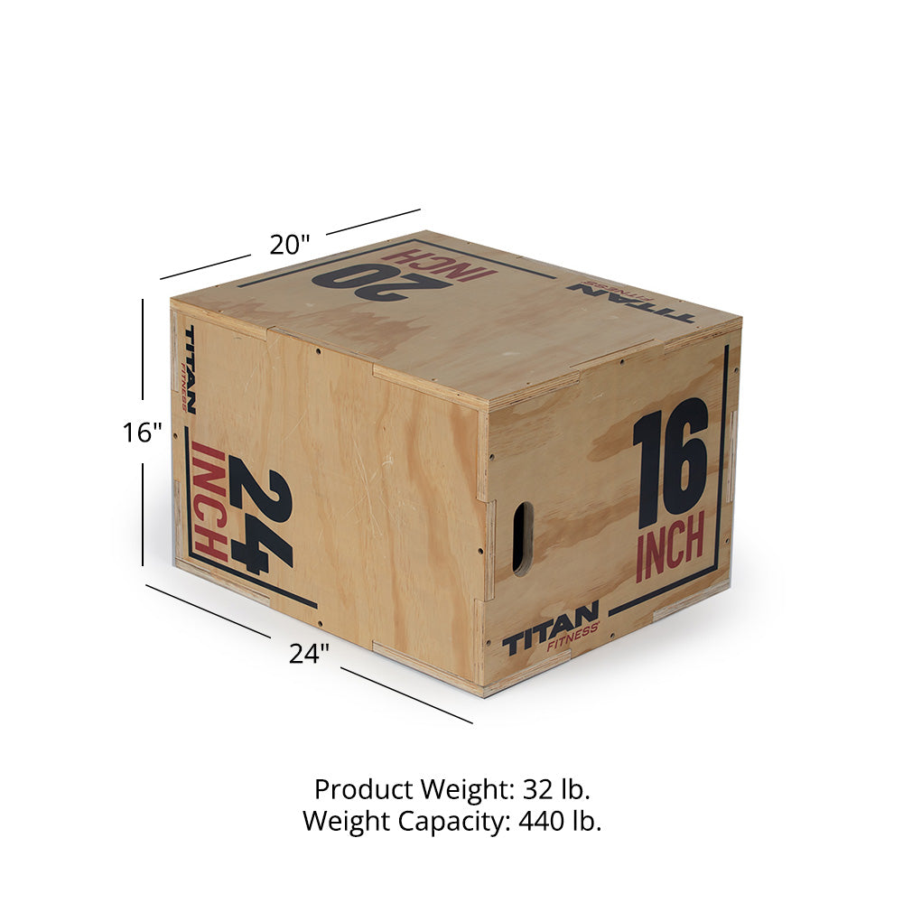 3-in-1 Wooden Plyo Box | Medium (16 x 20 x 24) - view 10