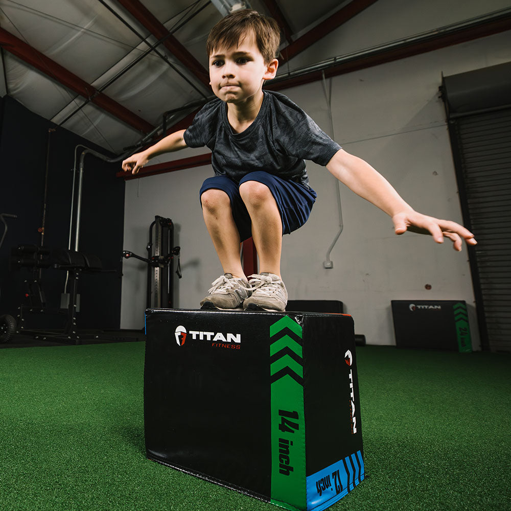 Youth 3-In-1 Heavy Foam Plyo Box – 12" x 14" x 16" - view 2