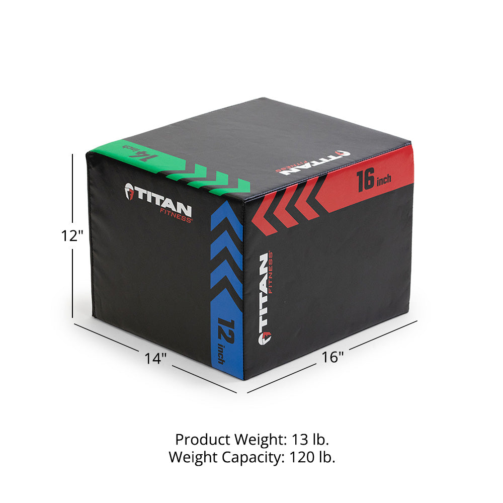Youth 3-In-1 Heavy Foam Plyo Box – 12" x 14" x 16" - view 6