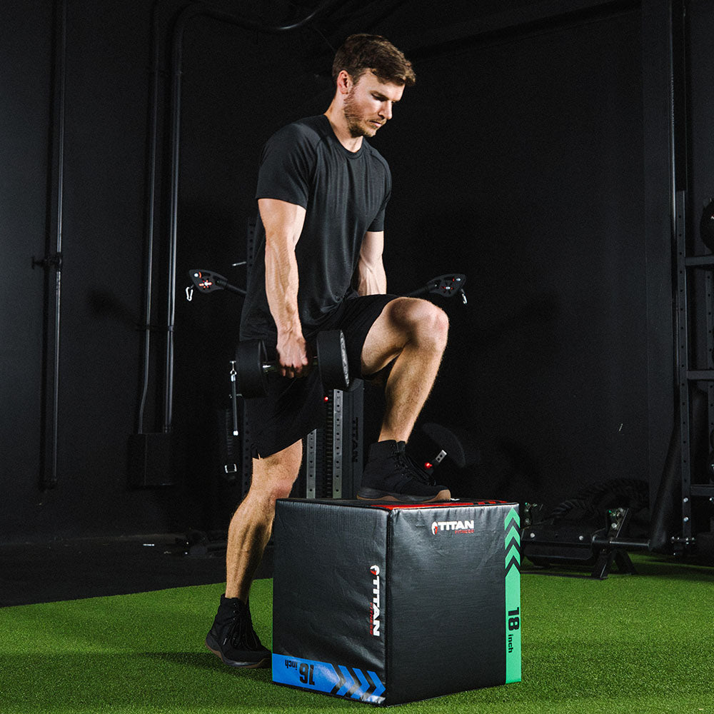 3-In-1 Heavy Foam Plyometric Box | 16 x 18 x 20in - view 4