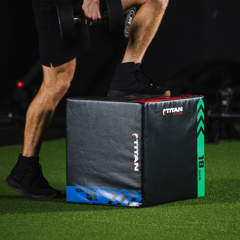 3-In-1 Heavy Foam Plyometric Box | 16 x 18 x 20in - view 5