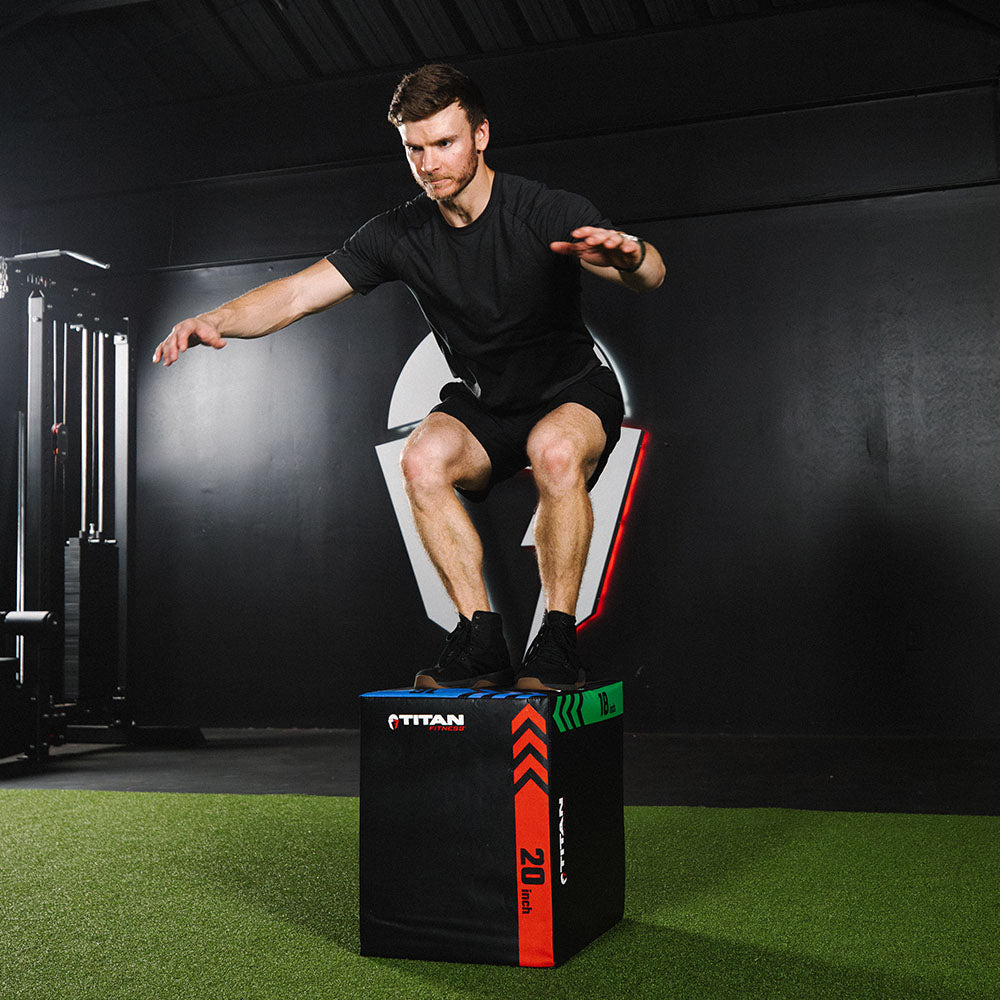 3-In-1 Heavy Foam Plyometric Box | 16 x 18 x 20in - view 6