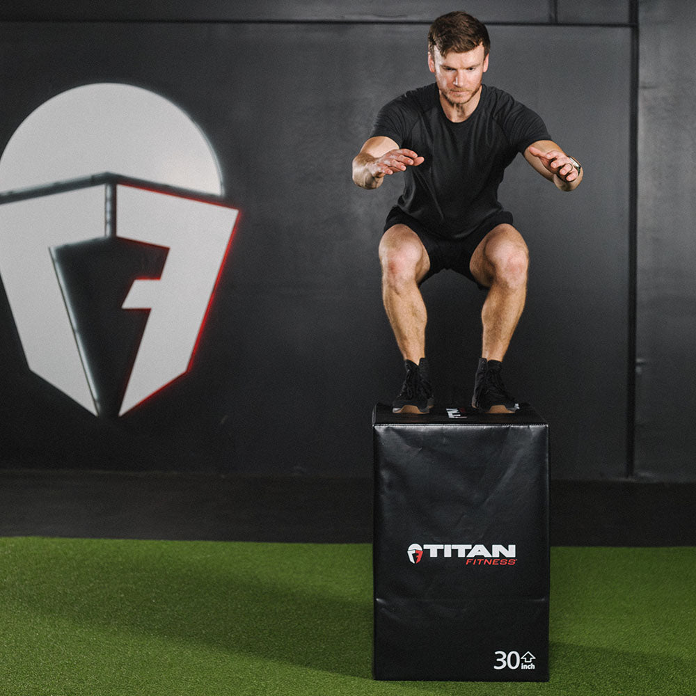 3-in-1 Soft Foam Plyometric Box – 20 inch x 24 inch x 30 inch