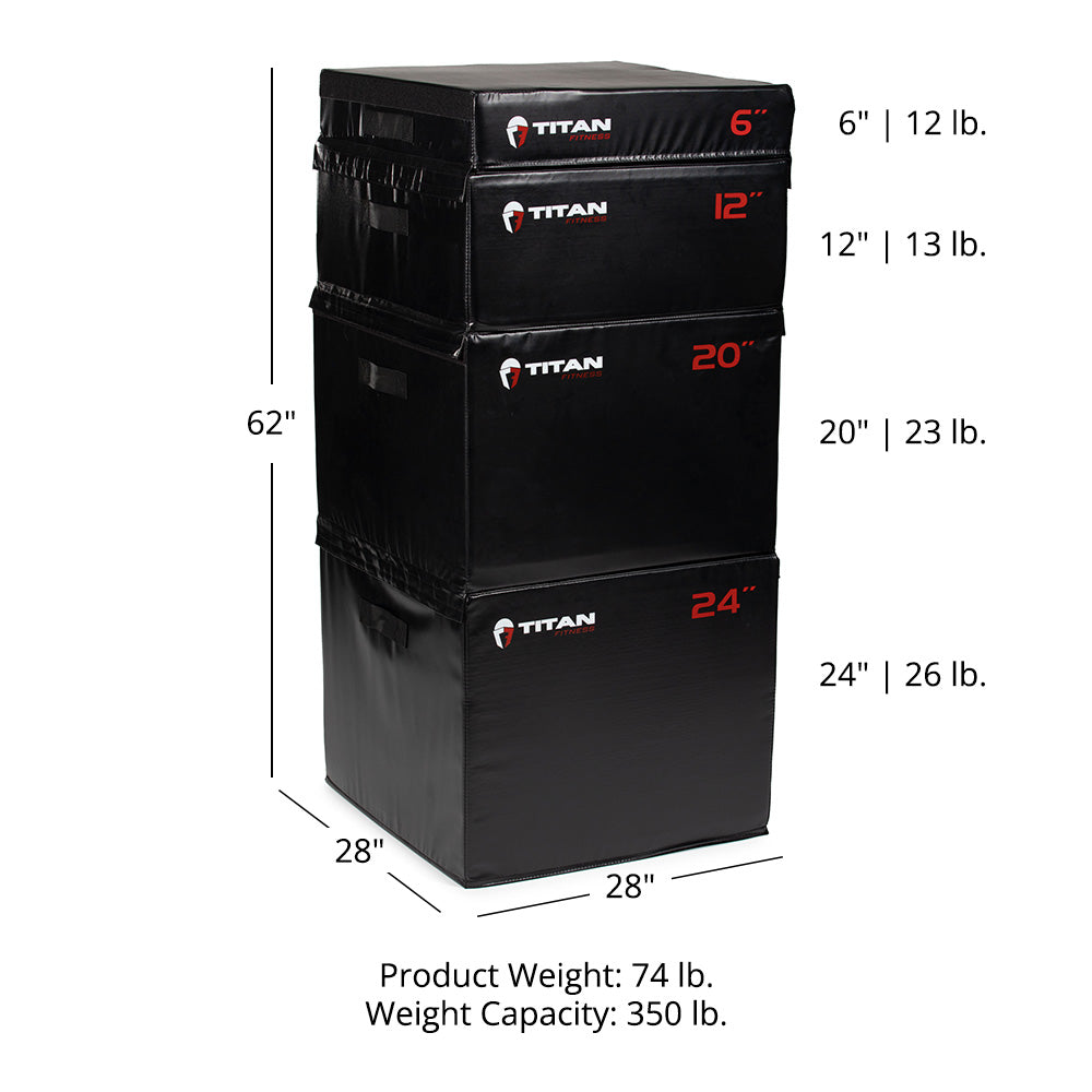 Stackable Soft Foam Plyometric Boxes - view 8