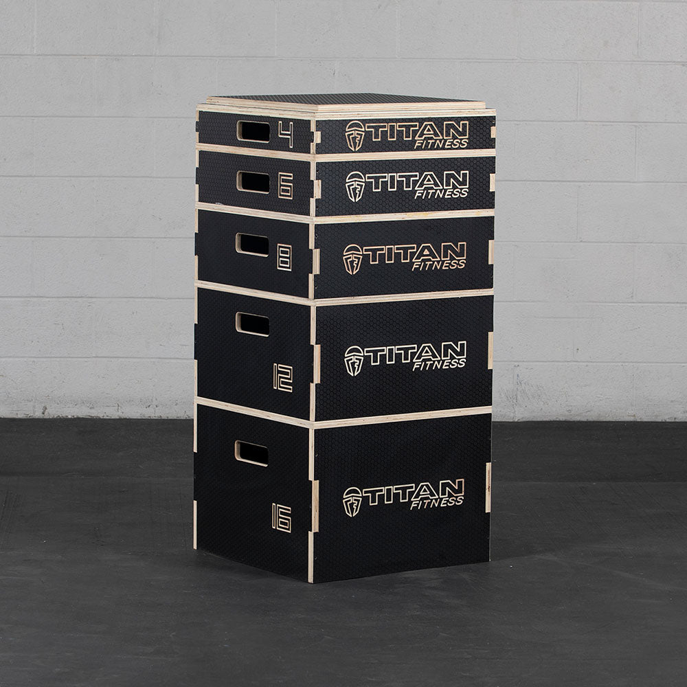 6" Stackable Wooden Plyo Box