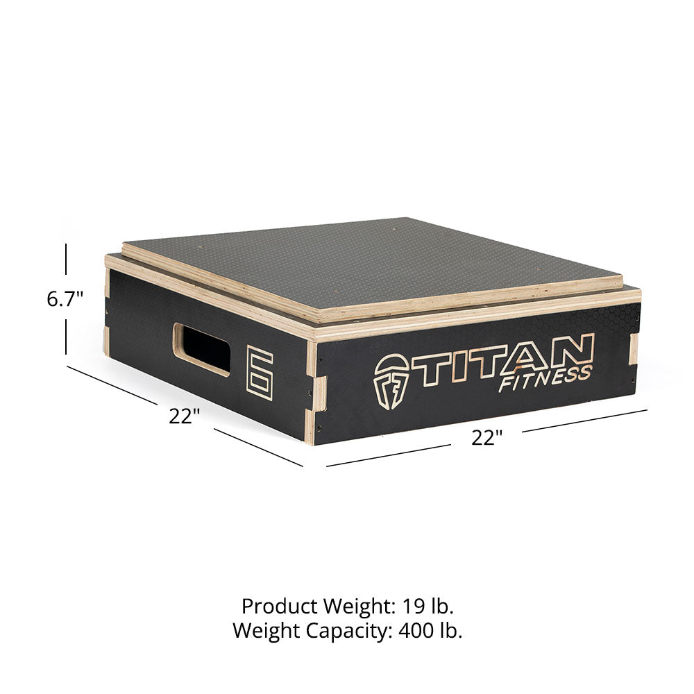 6" Stackable Wooden Plyo Box