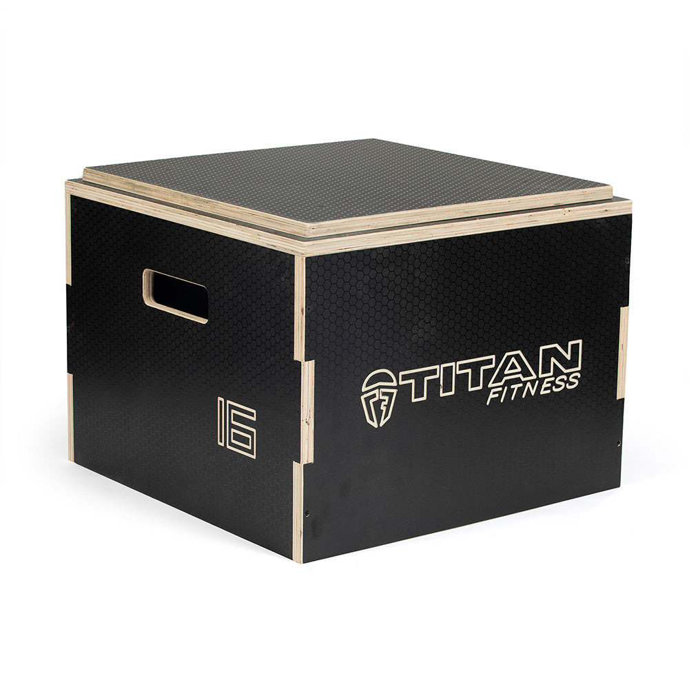 16" Stackable Wooden Plyo Box - view 1