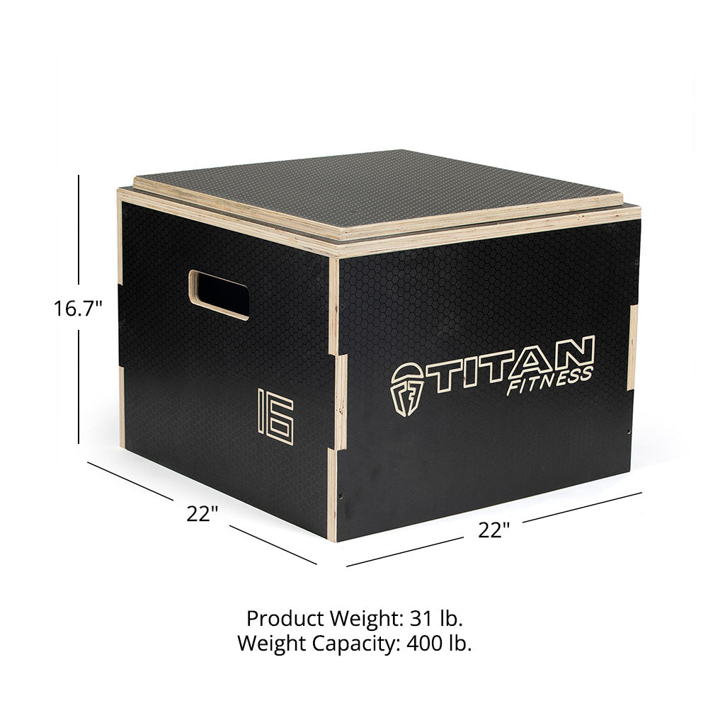16" Stackable Wooden Plyo Box - view 8