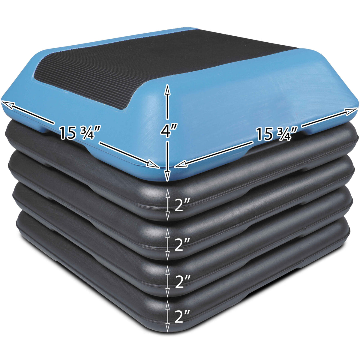 Scratch and Dent - 16"x16" Adjustable Aerobic Step w/ Risers - FINAL SALE - view 4