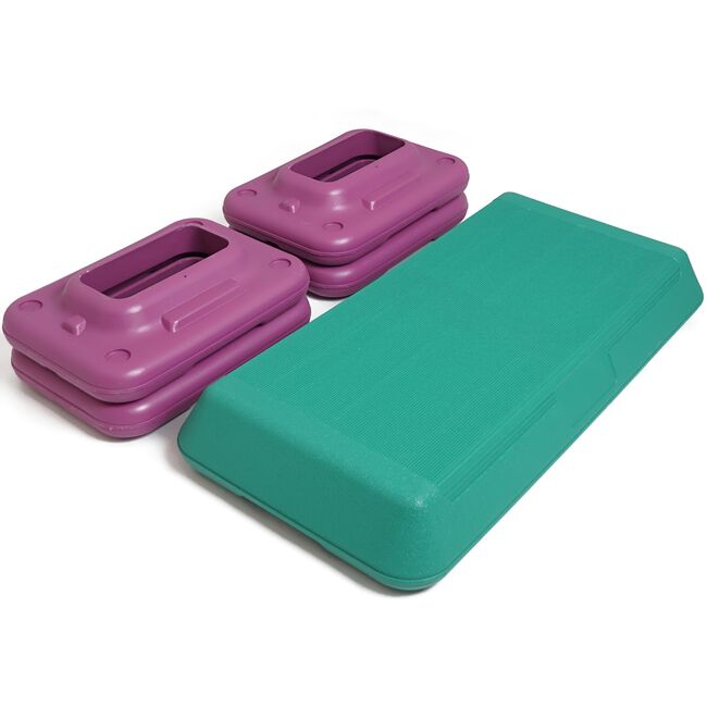 Scratch and Dent - 28"x14" Adjustable Aerobic Step w/ Risers - FINAL SALE - view 2