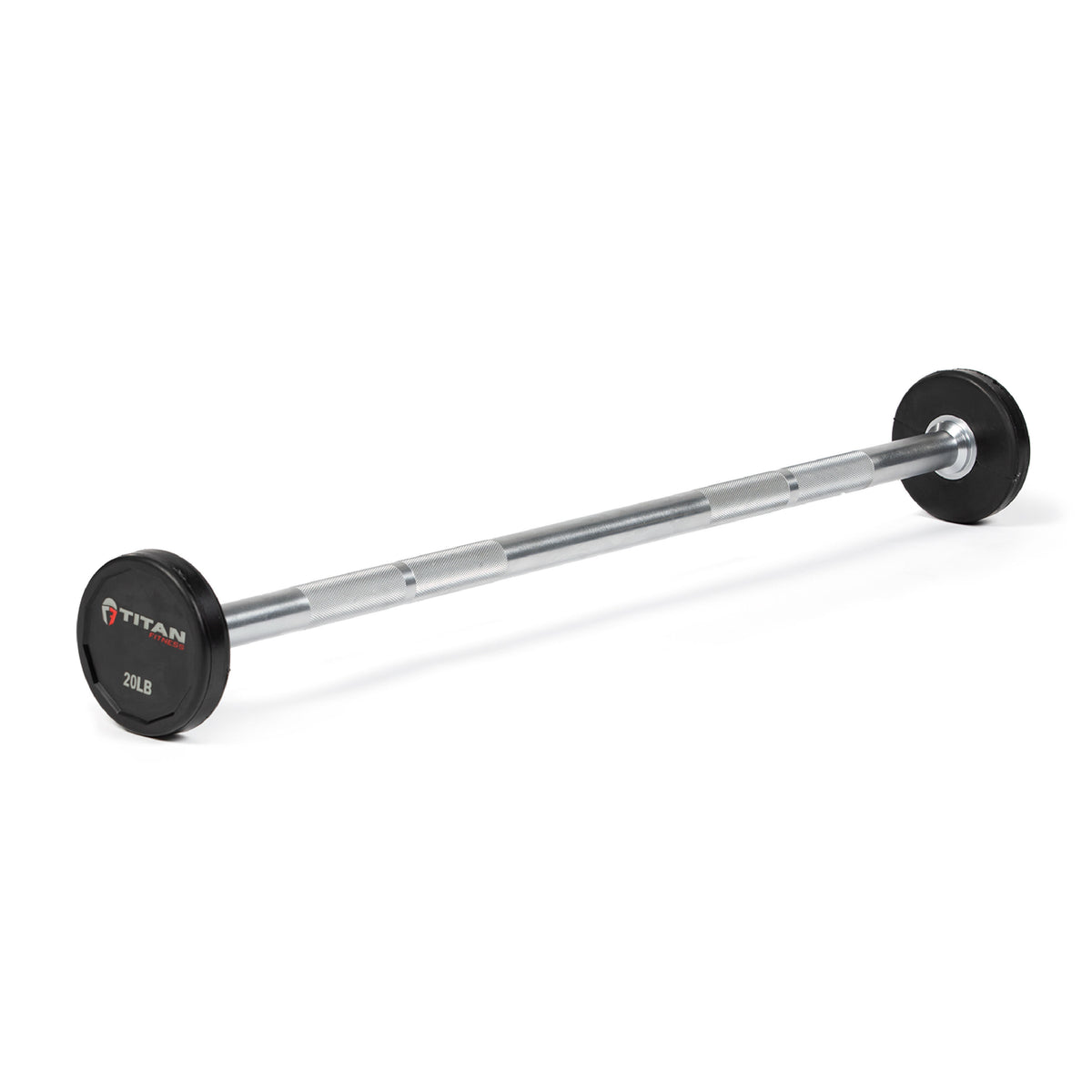 Scratch and Dent - Rubber Fixed Barbell | Straight | 20 LB - FINAL SALE - view 1