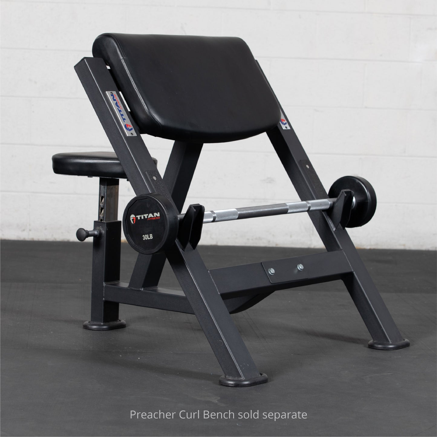 Scratch and Dent - Rubber Fixed Barbell | Straight | 30 LB - FINAL SALE - view 3
