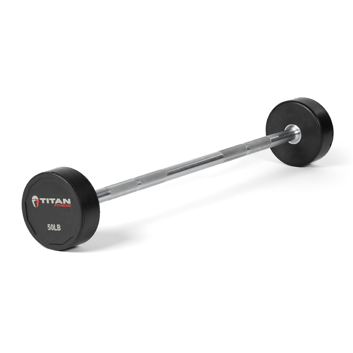 Scratch and Dent - Rubber Fixed Barbell | Straight | 50 LB - FINAL SALE - view 1