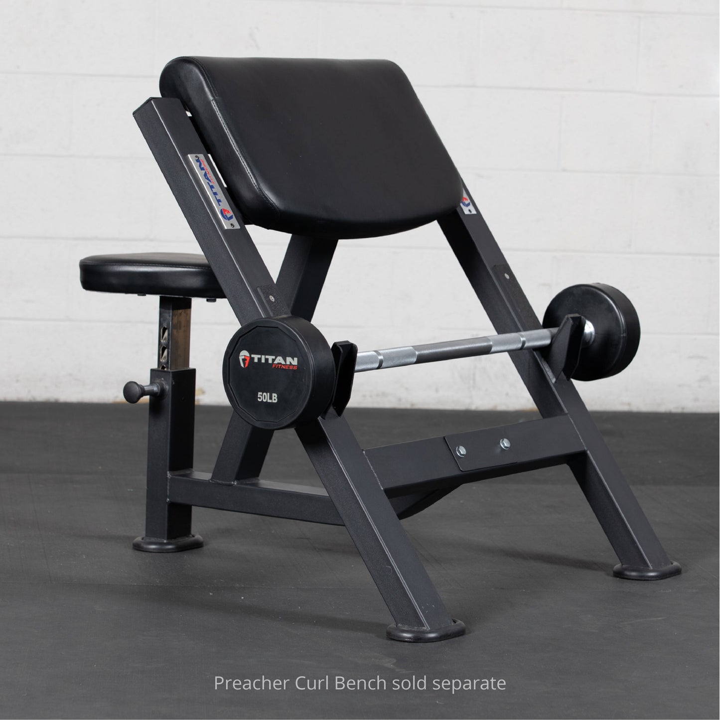 Scratch and Dent - 50 LB Straight Rubber Fixed Barbell - FINAL SALE - view 4