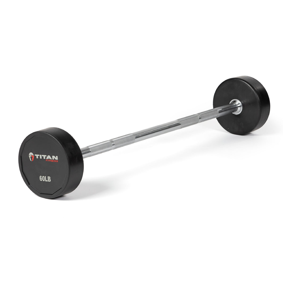 Scratch and Dent - Rubber Fixed Barbell | Straight | 60 LB - FINAL SALE - view 1