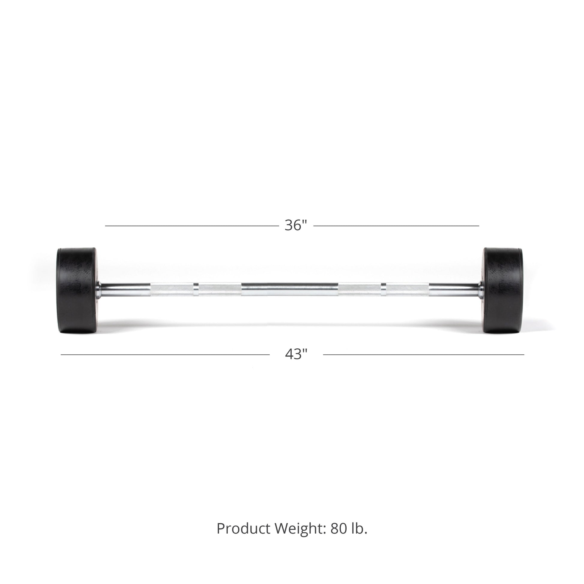 Scratch and Dent - Rubber Fixed Barbell