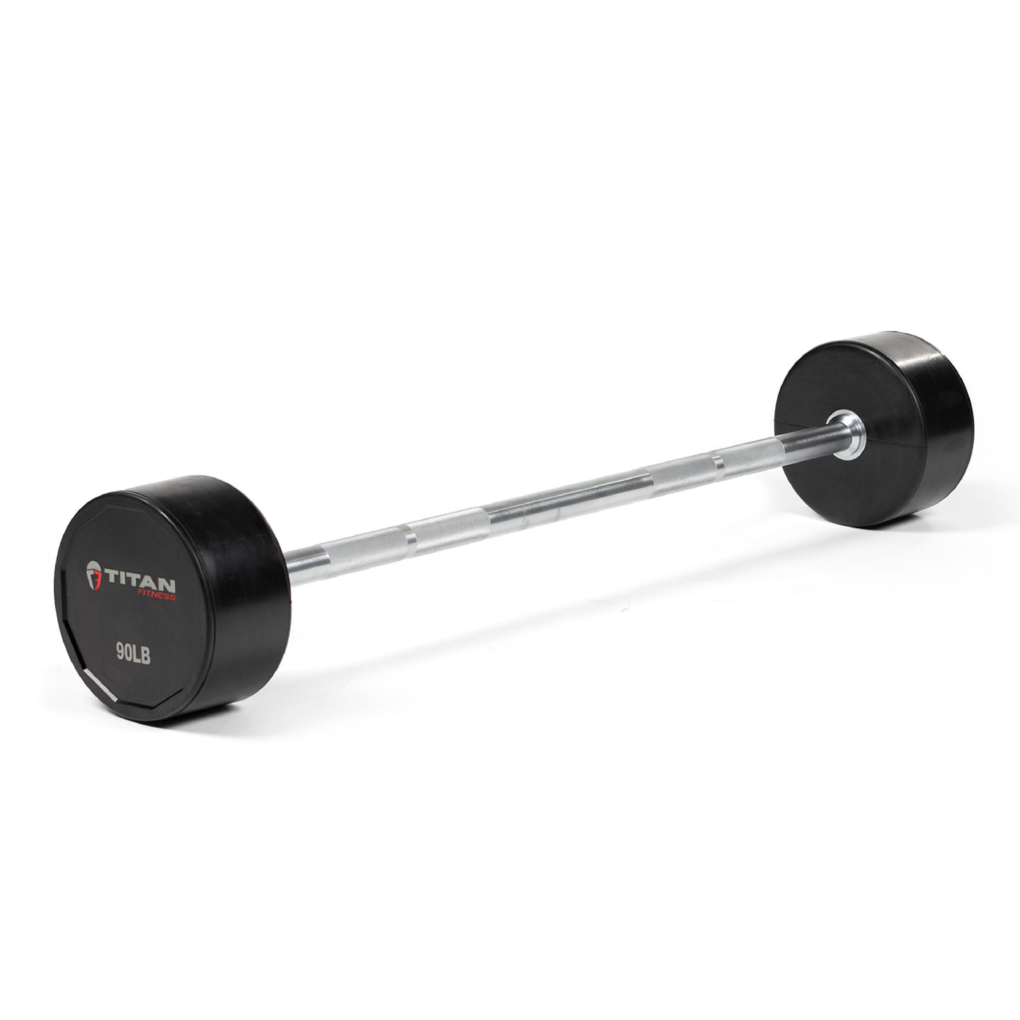 Scratch and Dent - Rubber Fixed Barbell | Straight | 90 LB - FINAL SALE - view 1