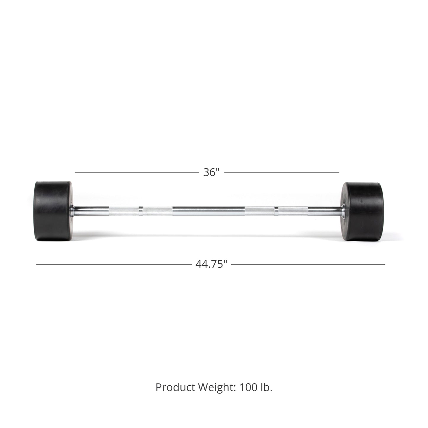 Scratch and Dent - Rubber Fixed Barbell - view 7