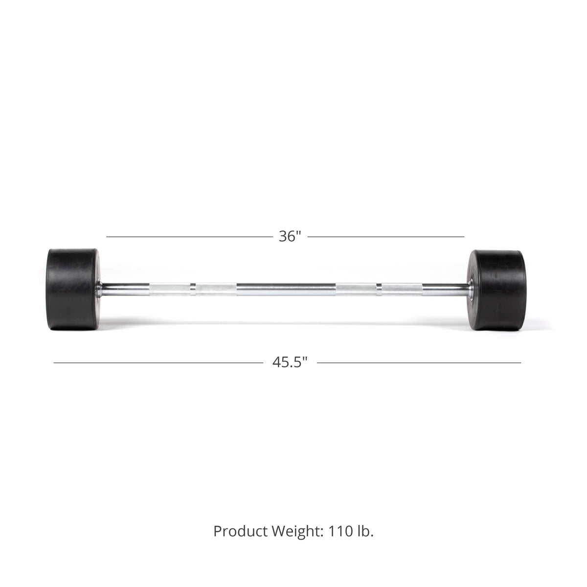Scratch and Dent - Rubber Fixed Barbell