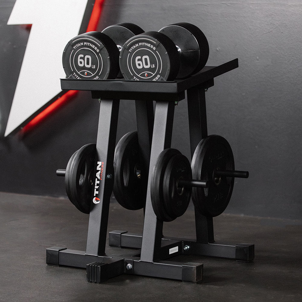 Dumbbell Stand and Plate Tree - view 2