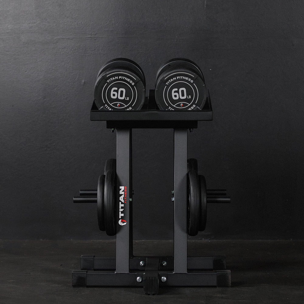 Dumbbell Stand and Plate Tree - view 3