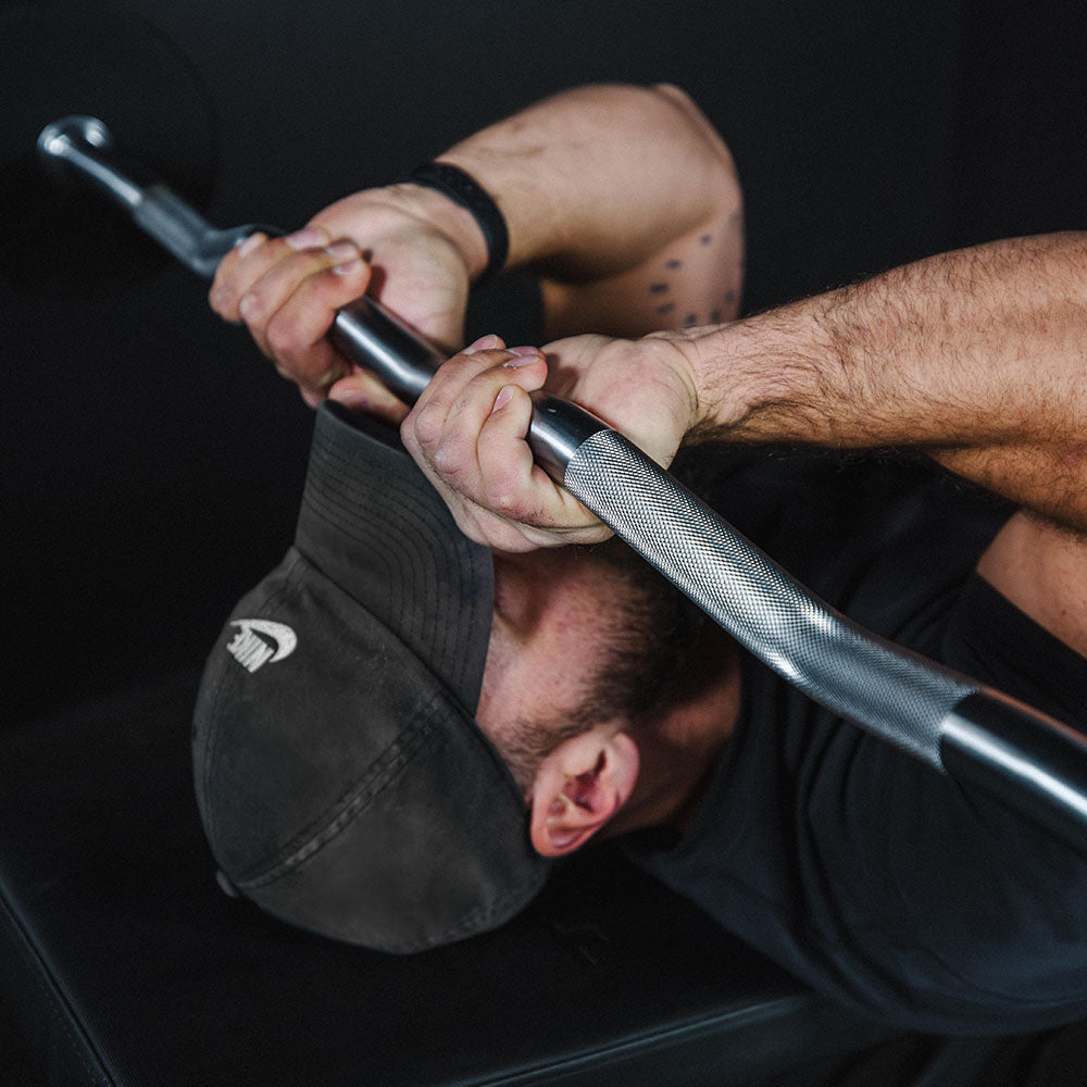 30 LB EZ Curl Fixed Urethane Barbell