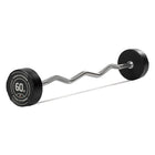 60 LB EZ Curl Fixed Urethane Barbell