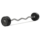 70 LB EZ Curl Fixed Urethane Barbell