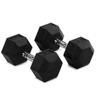 45 LB Rubber Hex Dumbbells