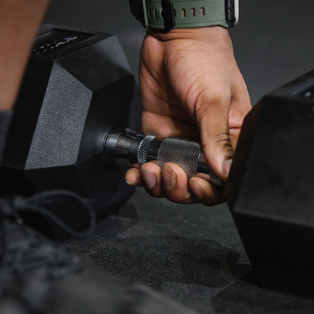 70 LB Rubber Hex Dumbbells - view 5