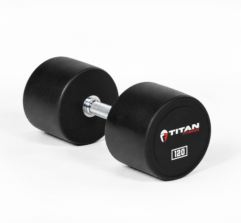 Scratch and Dent, 120 LB Classic Round Urethane Dumbbell