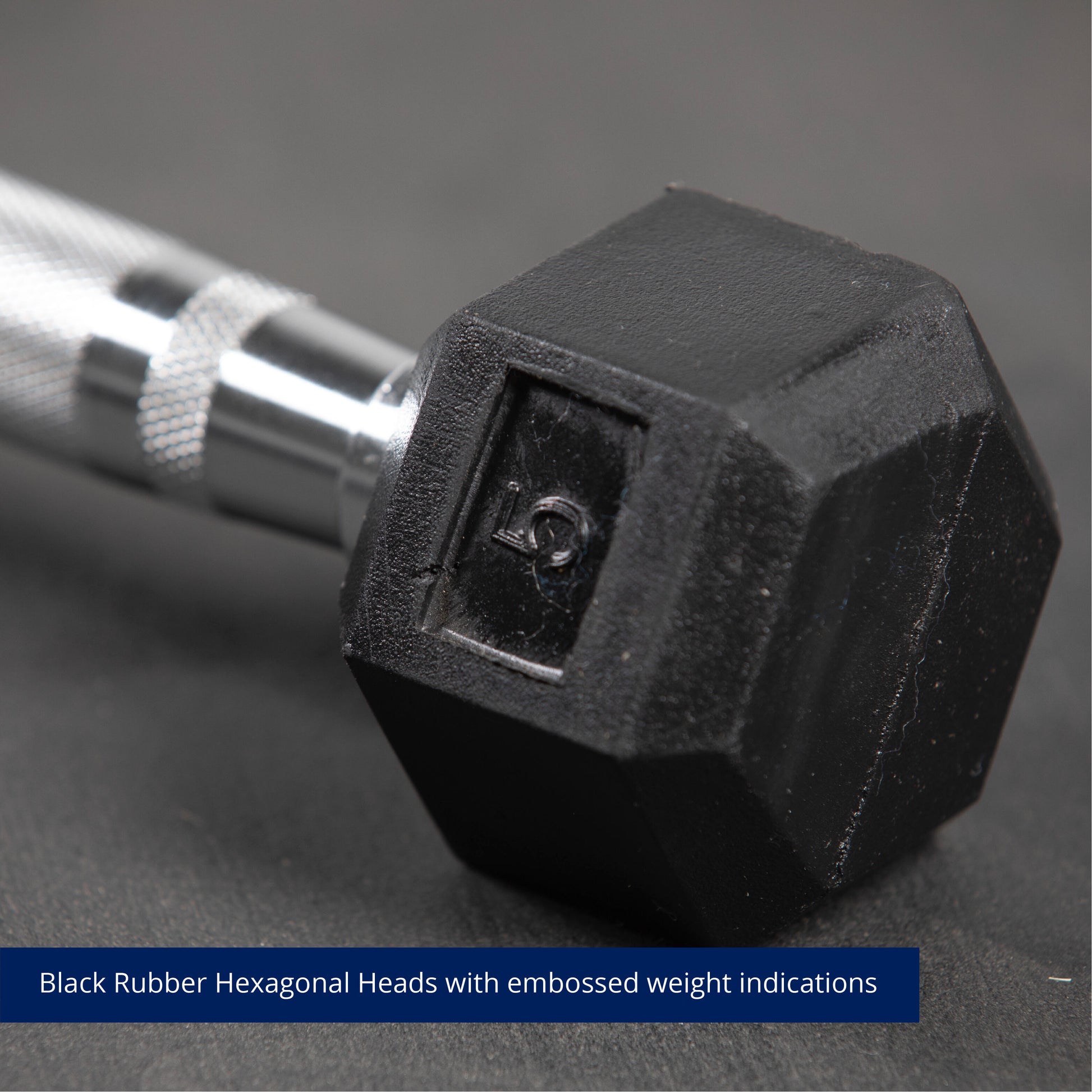 SCRATCH AND DENT - 5 LB Rubber Hex Dumbbells - FINAL SALE
