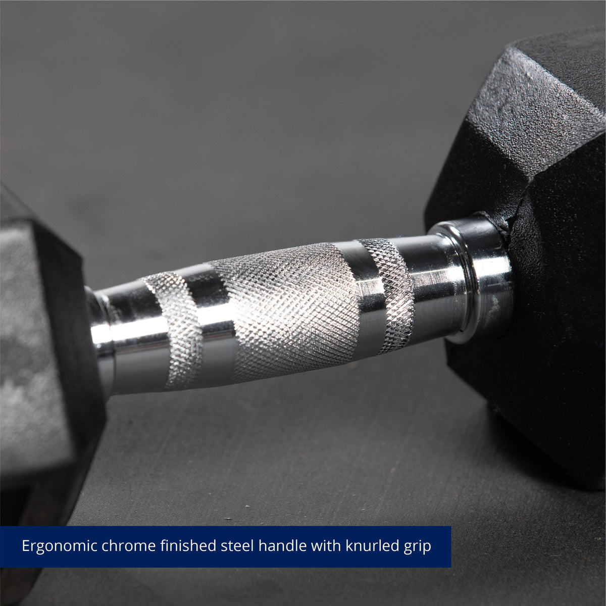 SCRATCH AND DENT - 25 LB Rubber Hex Dumbbells - FINAL SALE - view 4