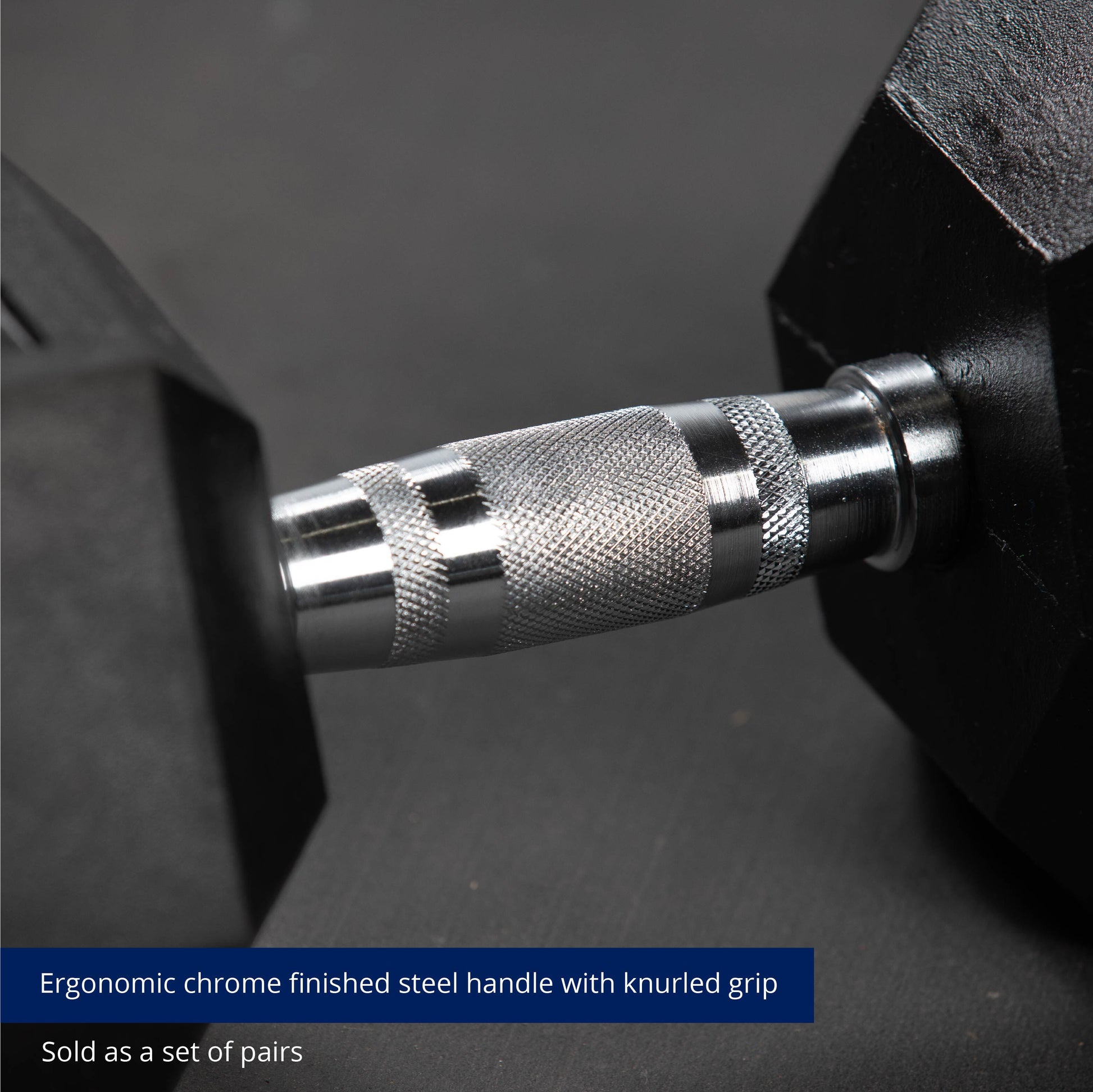 SCRATCH AND DENT - 5 - 50 LB Pair Set Rubber Hex Dumbbells - FINAL SALE
