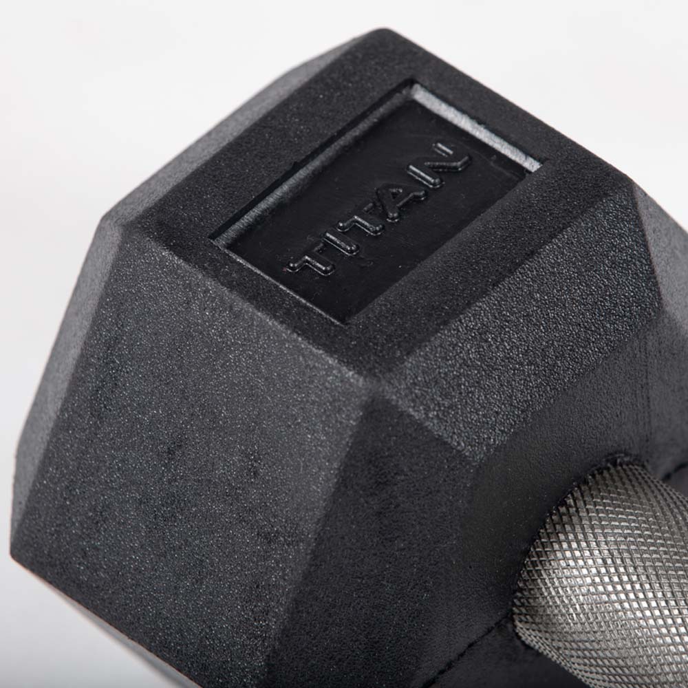 10 LB Straight Stainless Steel Hex Dumbbells
