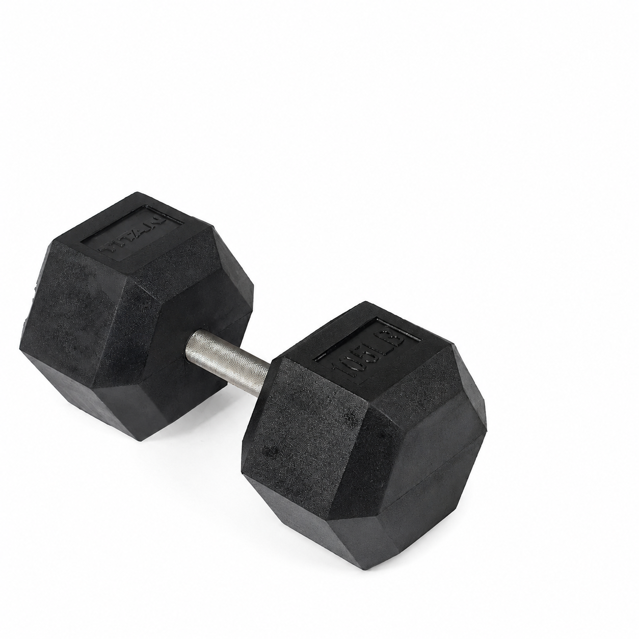 Scratch and Dent, 105 LB Straight Stainless Steel Hex Dumbbell - view 1