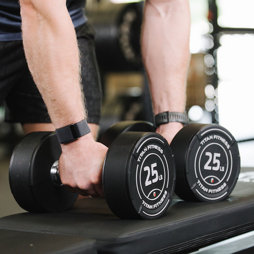 20 LB Pair Round Urethane Dumbbells - view 7