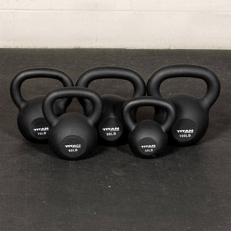 70 LB Set Cast Iron Kettlebells