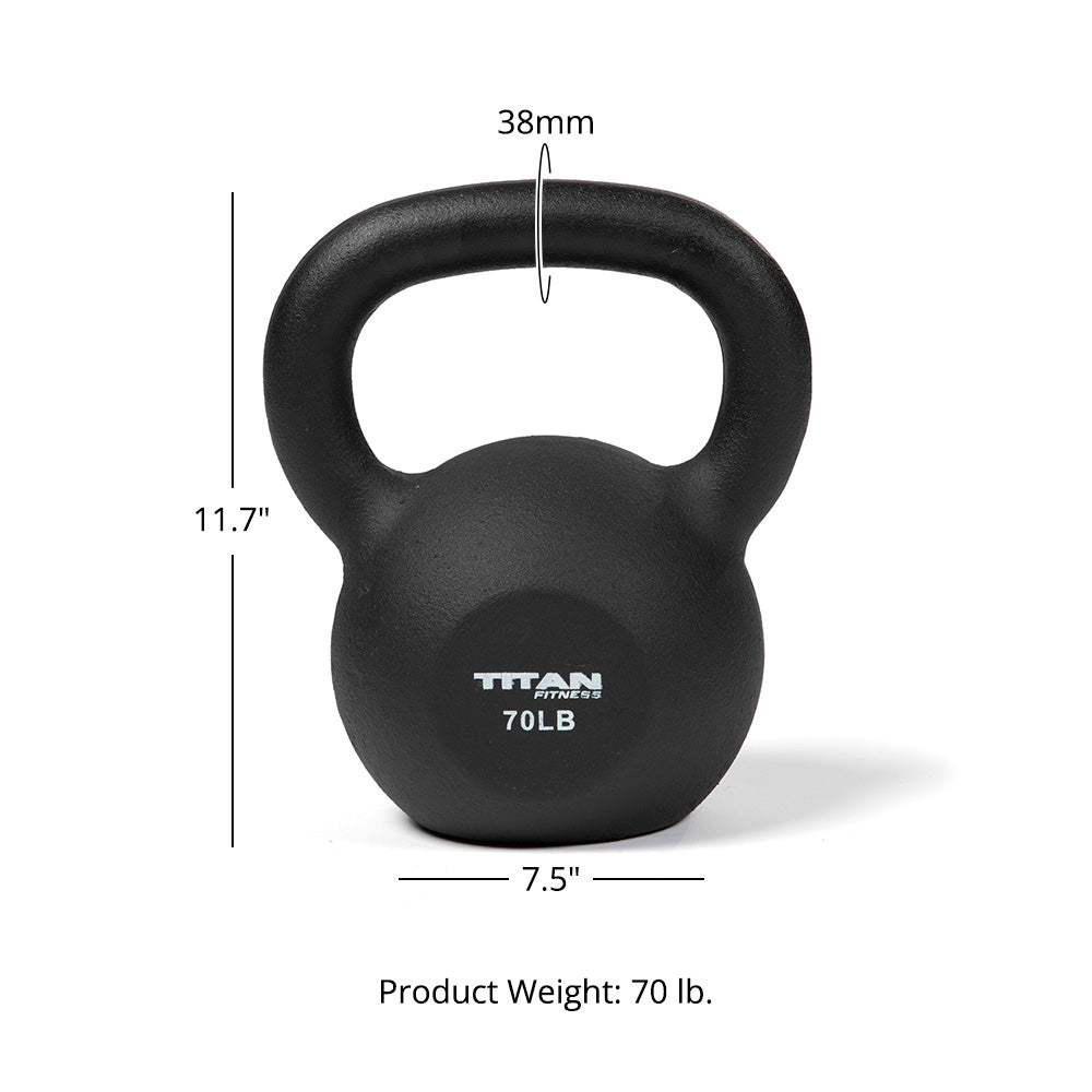 70 LB Cast Iron Kettlebell - view 6