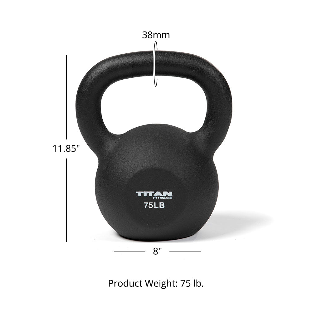 75 LB Cast Iron Kettlebell - view 4
