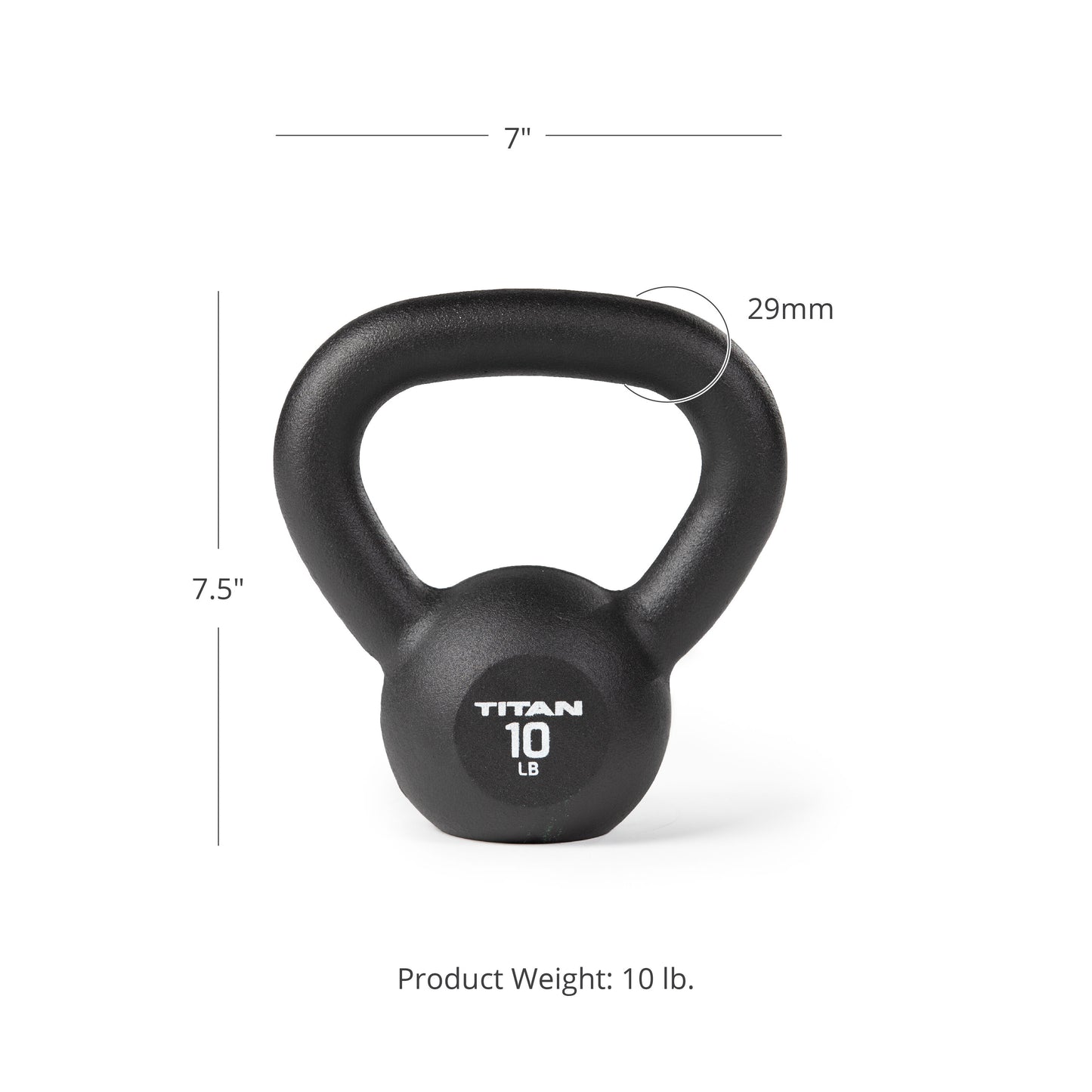 SCRATCH AND DENT - 10 LB Cast Iron Kettlebell - FINAL SALE - view 7