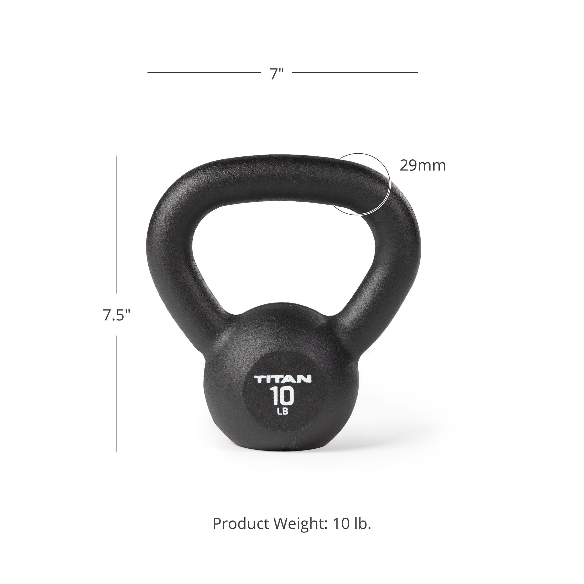 SCRATCH AND DENT - 10 LB Cast Iron Kettlebell - FINAL SALE